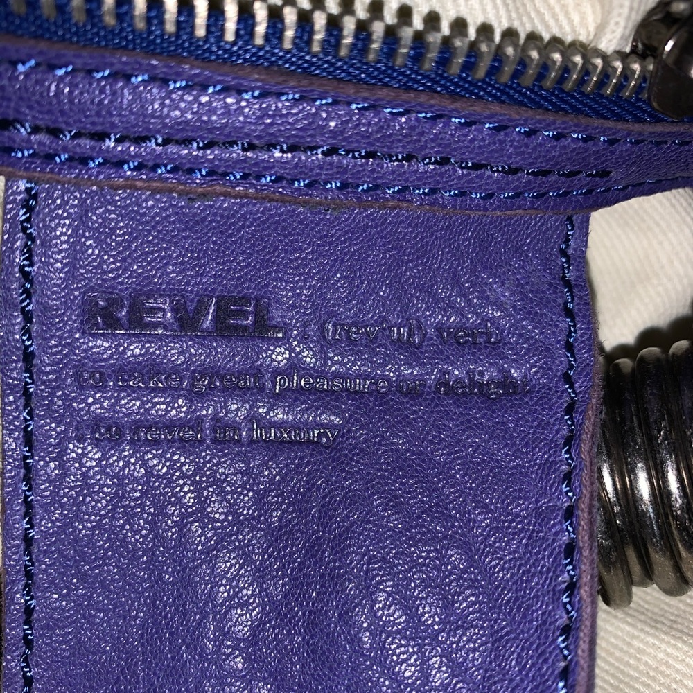 Revel leather purple handbag - Picture 2 of 7